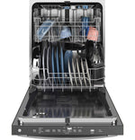 GE 24" Fingerprint Resistant Stainless Steel Top Control Dishwasher with Stainless Steel Interior and Third Rack - GDT670SYVFS