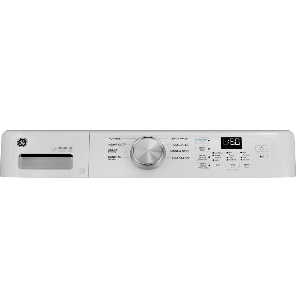 GE 5.3 cu. ft. (IEC) Capacity Front Load Washer with UltraFresh Vent System White - GFW350SSYWW