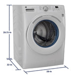 GE 5.3 cu. ft. (IEC) Capacity Front Load Washer with UltraFresh Vent System White - GFW350SSYWW