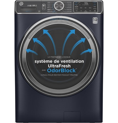 GE Sapphire Blue Front Load Washer with SmartDispense™ and UltraFresh Vent System with OdorBlock™ (5.8 Cu. Ft.) - GFW850SPNRS