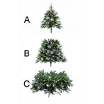 Galway 6 Ft Frosted White Spruce Christmas Tree Pre-lit with Warm White LED Lights - Clear/Warm White