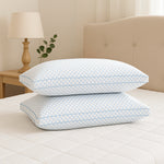 Cotton House 2 Pack Gusseted Cooling King Pillow