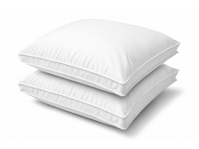 Cotton House 2 Pack 100% Cotton Gusseted Standard Pillow