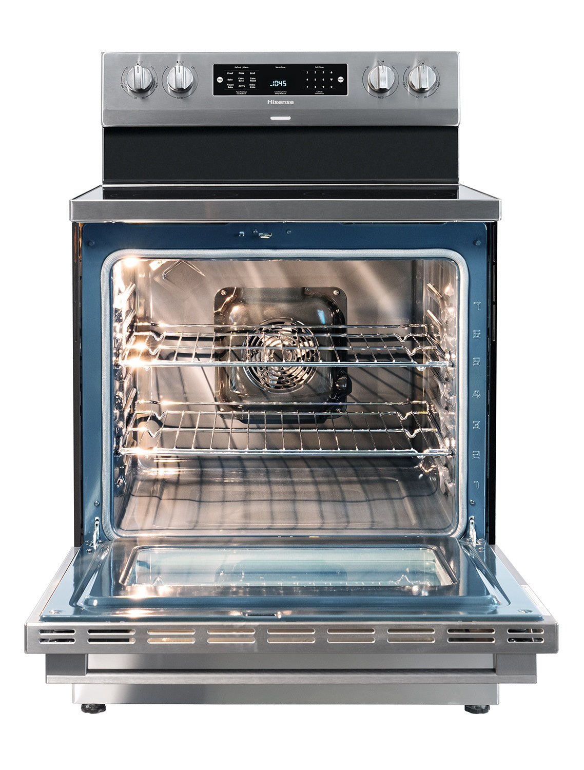 Hisense Stainless Steel Range True Convection with 11 Baking Programs Including Air Fry (5.8 Cu. Ft) - HBE3501CPS