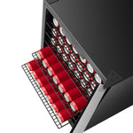 Hisense Fingerprint Resistant Stainless Steel Single Zone Wine Cooler and Beverage Center Hybrid (54 Bottle Wine/164 Can Beverage)(5.4 cu.ft.) - HWS054B1ASD