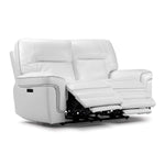 Cosmic Dual Power Reclining Loveseat - White