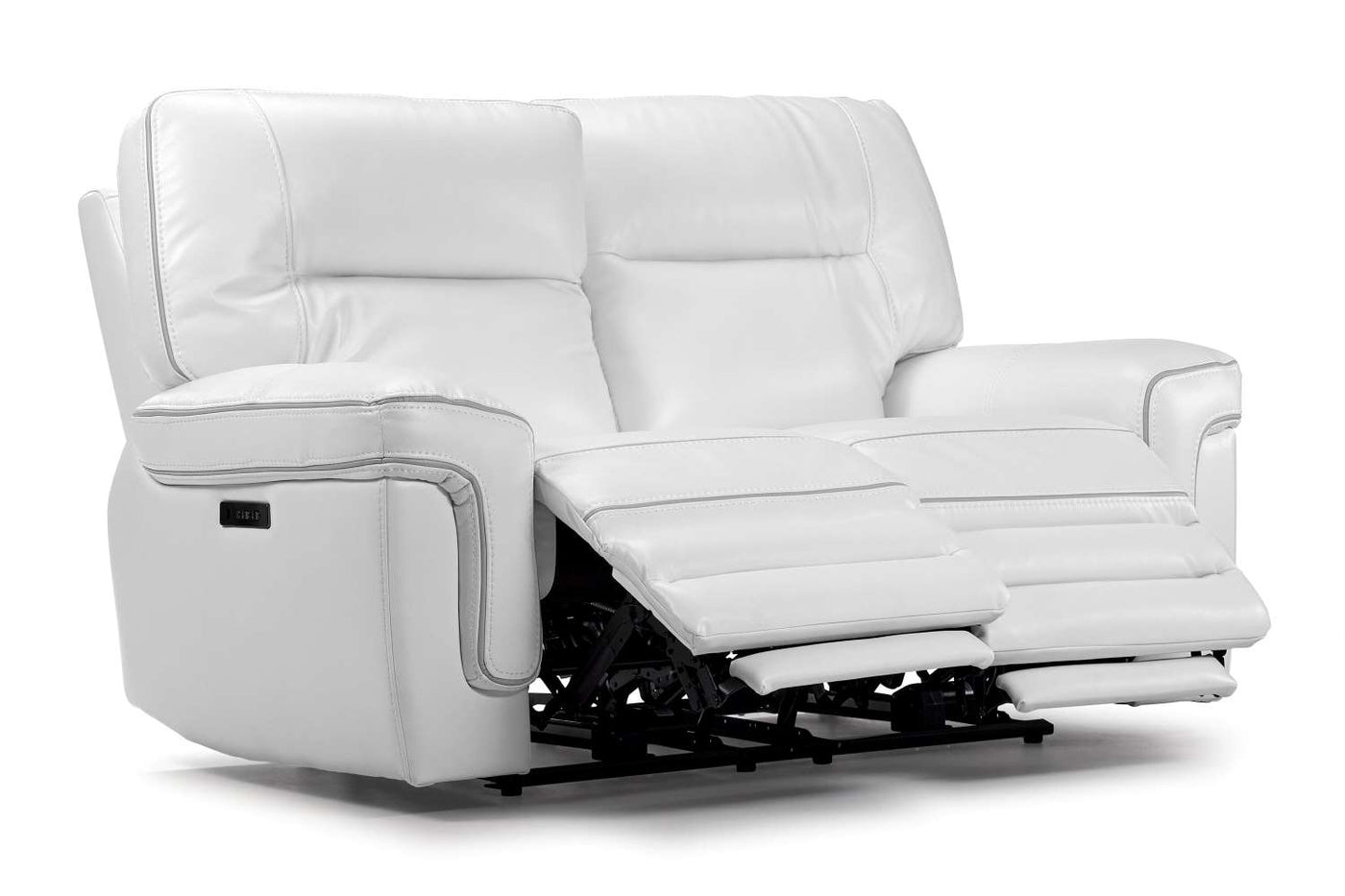Cosmic Dual Power Reclining Loveseat - White