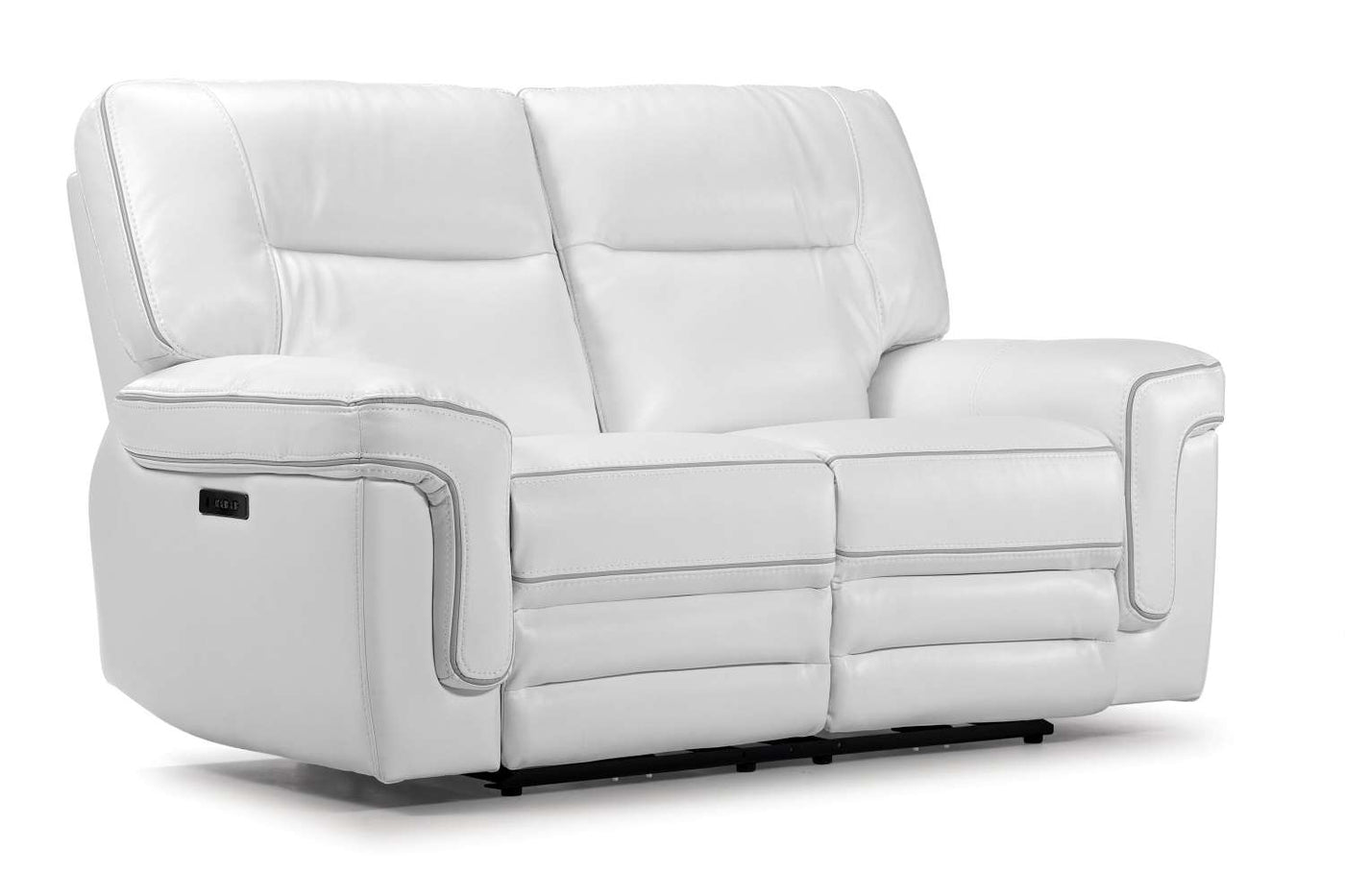 Cosmic Dual Power Reclining Loveseat - White