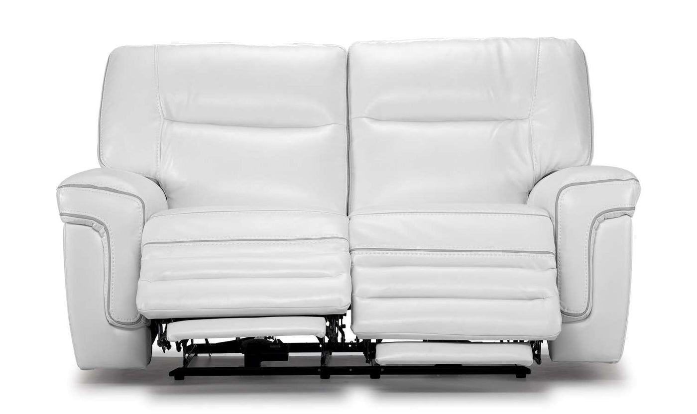 Cosmic Dual Power Reclining Loveseat - White
