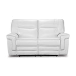Cosmic Dual Power Reclining Loveseat - White