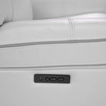 Cosmic Dual Power Reclining Loveseat - White