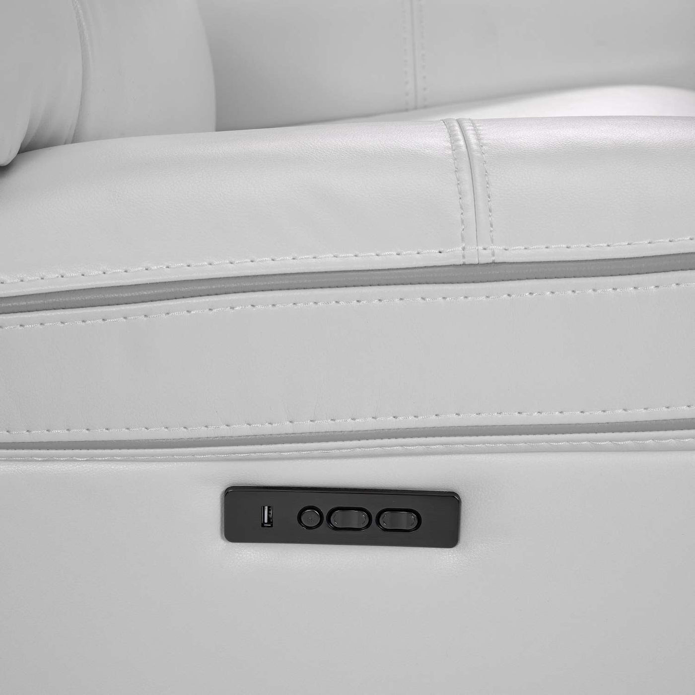 Cosmic Dual Power Reclining Loveseat - White