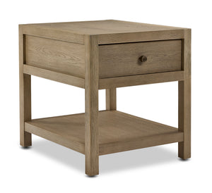 Joliette 22" End Table - Light Tan