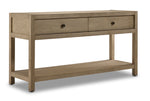 Joliette 54" Sofa Table - Light Tan