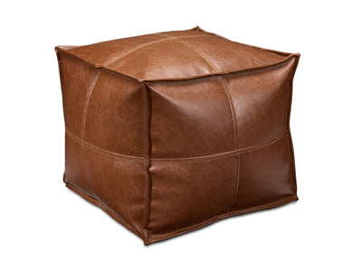 Truffle Square Ottoman - Brown