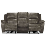 Wesley Dual Power Reclining Sofa - Granite