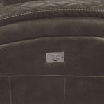 Wesley Dual Power Reclining Loveseat with Console - Granite