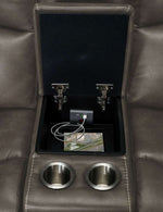 Wesley Dual Power Reclining Sofa, Dual Power Reclining Loveseat w/Console and Dual Power Recliner Set - Granite