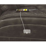 Wesley Dual Power Reclining Sofa, Dual Power Reclining Loveseat w/Console and Dual Power Recliner Set - Granite