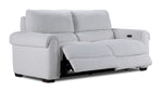 Zoey Power Reclining Sofa and Loveseat Set - Natural