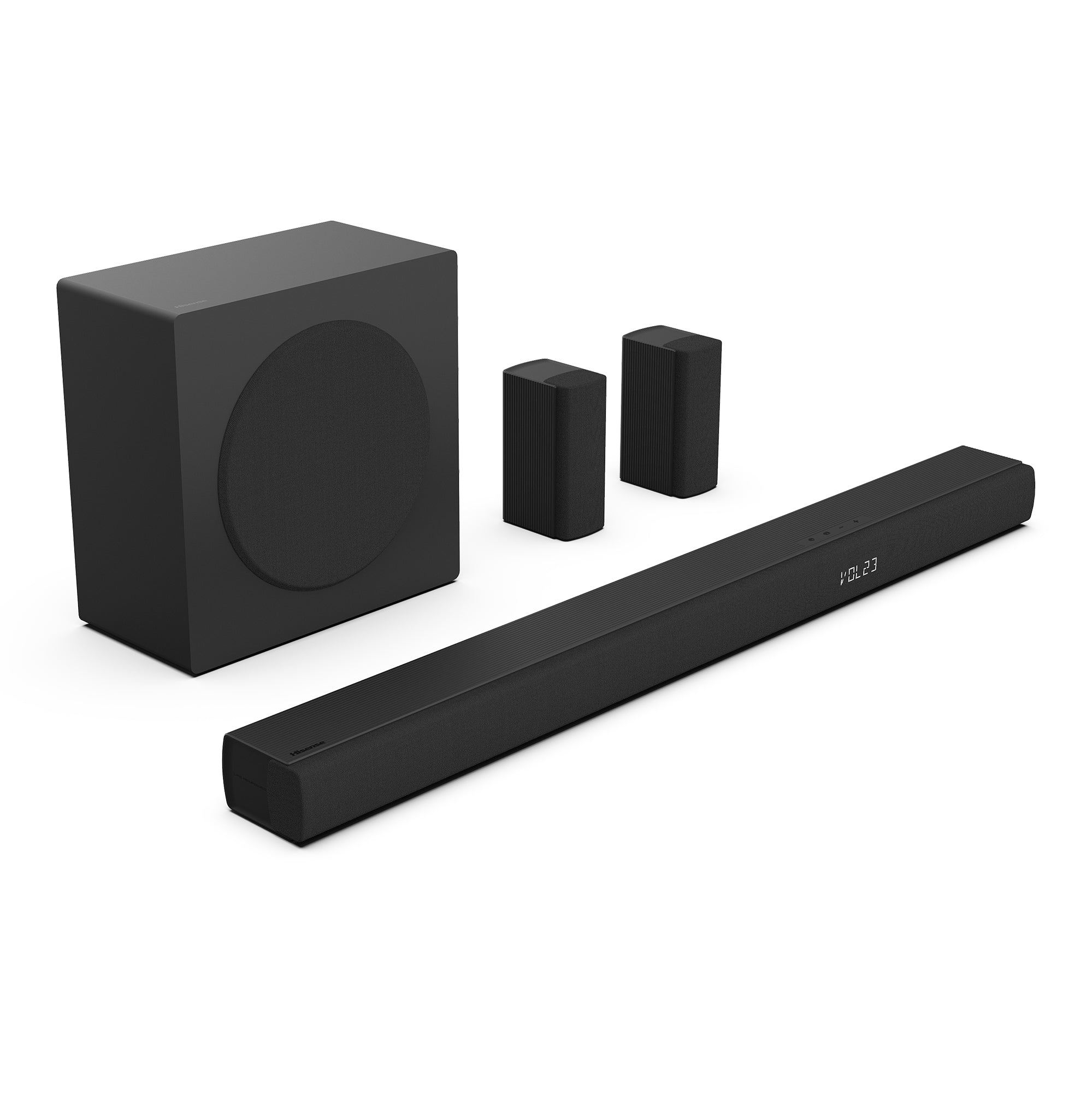 Hisense 540W 5.1 ch Soundbar with Rear Speakers & Wireless Subwoofer - HS5100