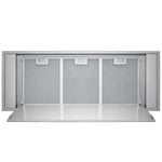 VICTORY Stainless Steel 900 CFM Flush Ceiling Range Hood with Backlight LED - Horizon-Glow