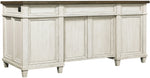Caraway Executive Desk - Aged Ivory