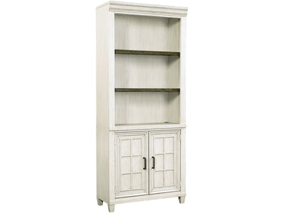 Caraway 2-Door Bookcase - Aged Ivory