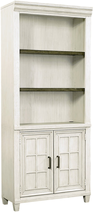 Caraway 2-Door Bookcase - Aged Ivory