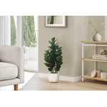31" Garcinia Tree With 7" Marble-look Pot - Green