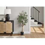 46" Eucalyptus Tree With 5" Black Pot - Green