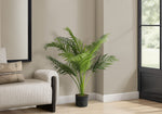 34" Palm Tree With 5" Black Pot - Green