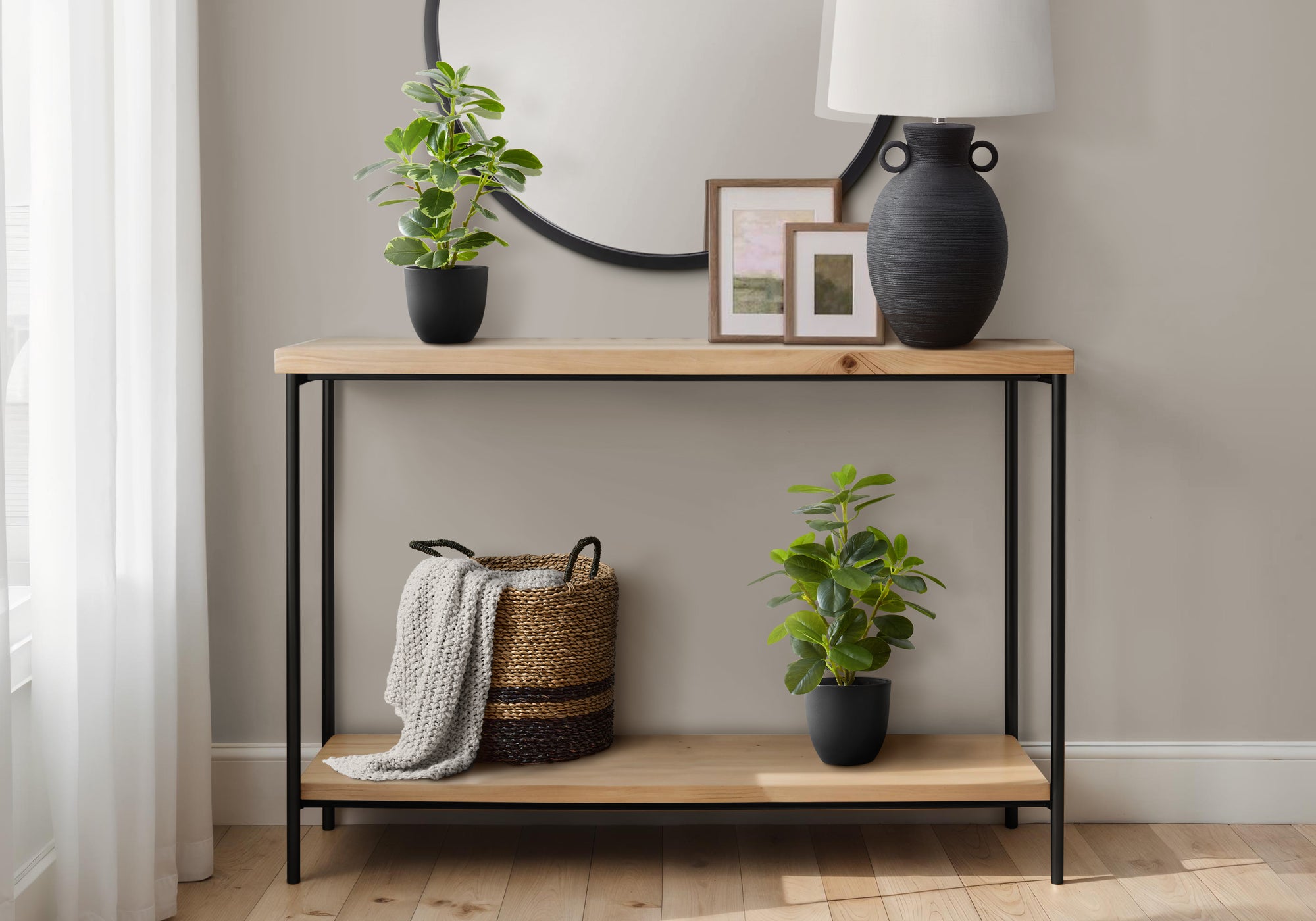 14" Ficus Elastica Plant with 4" Black Pot - Green - Set of Two