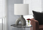 Elm Table Lamp - Grey