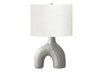 Elm Table Lamp - Light Grey
