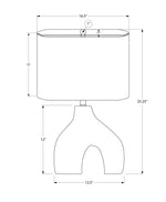 Elm Table Lamp - White