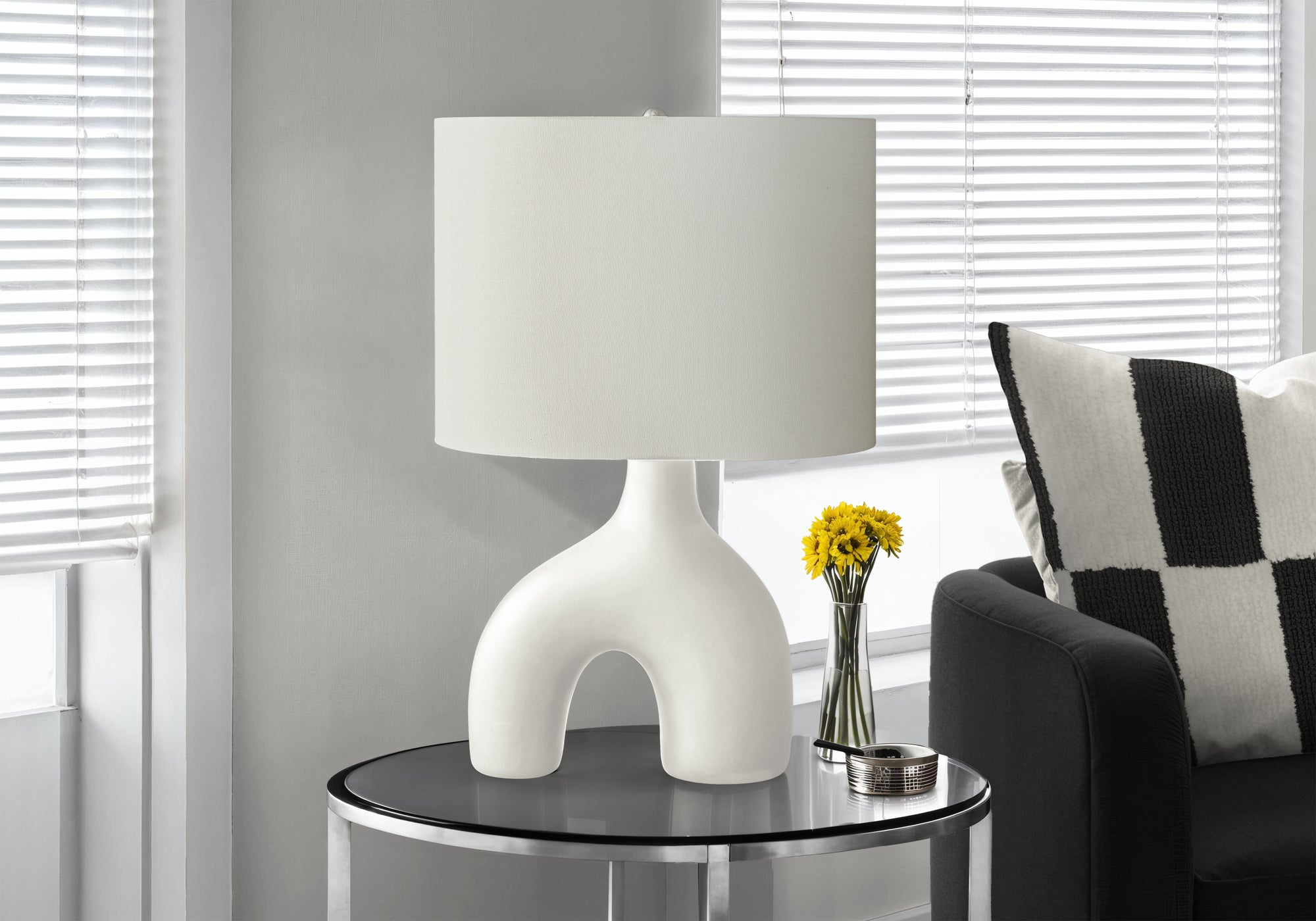 Elm Table Lamp - White