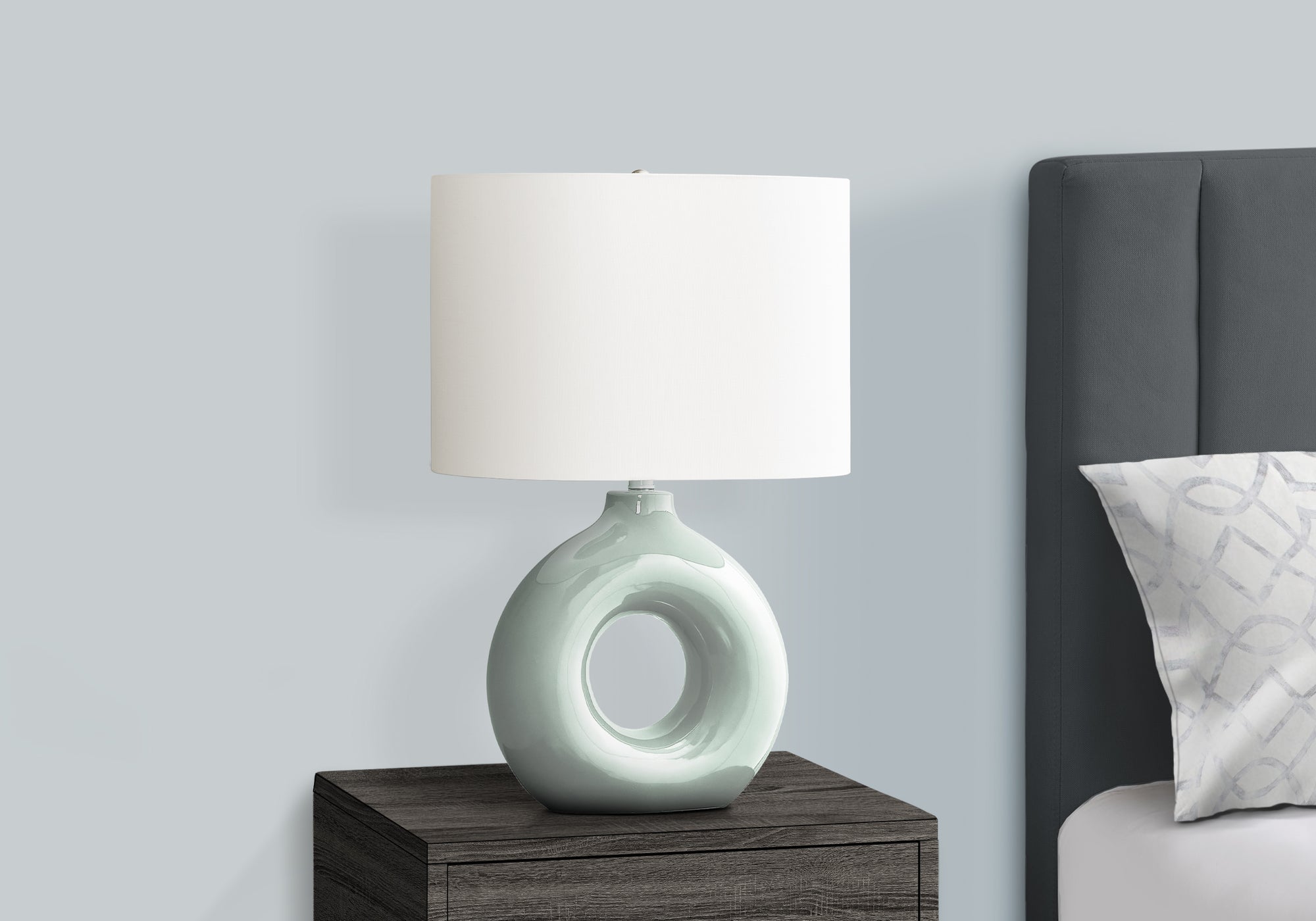Birch Table Lamp - Green