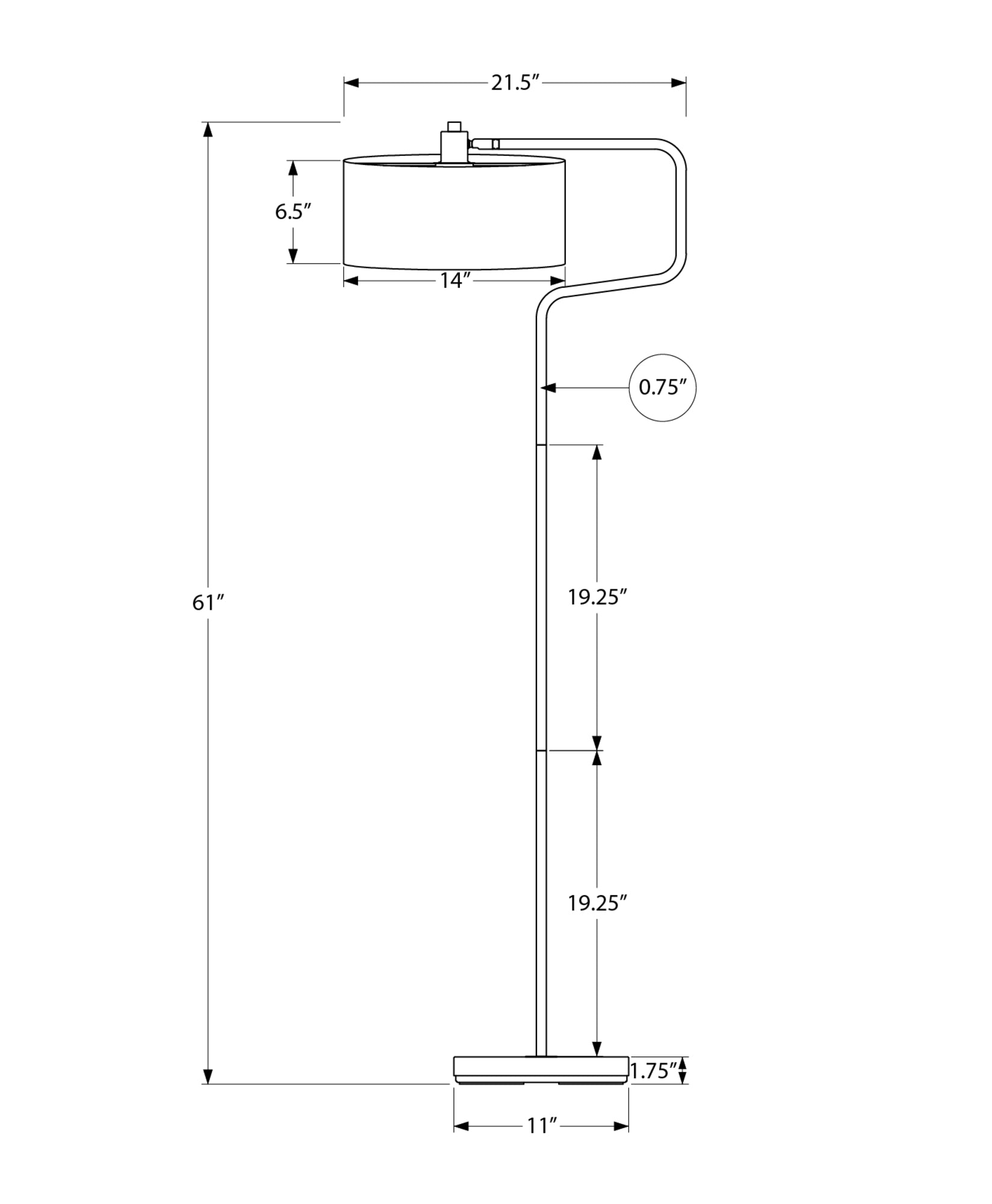 Solis Floor Lamp - Black