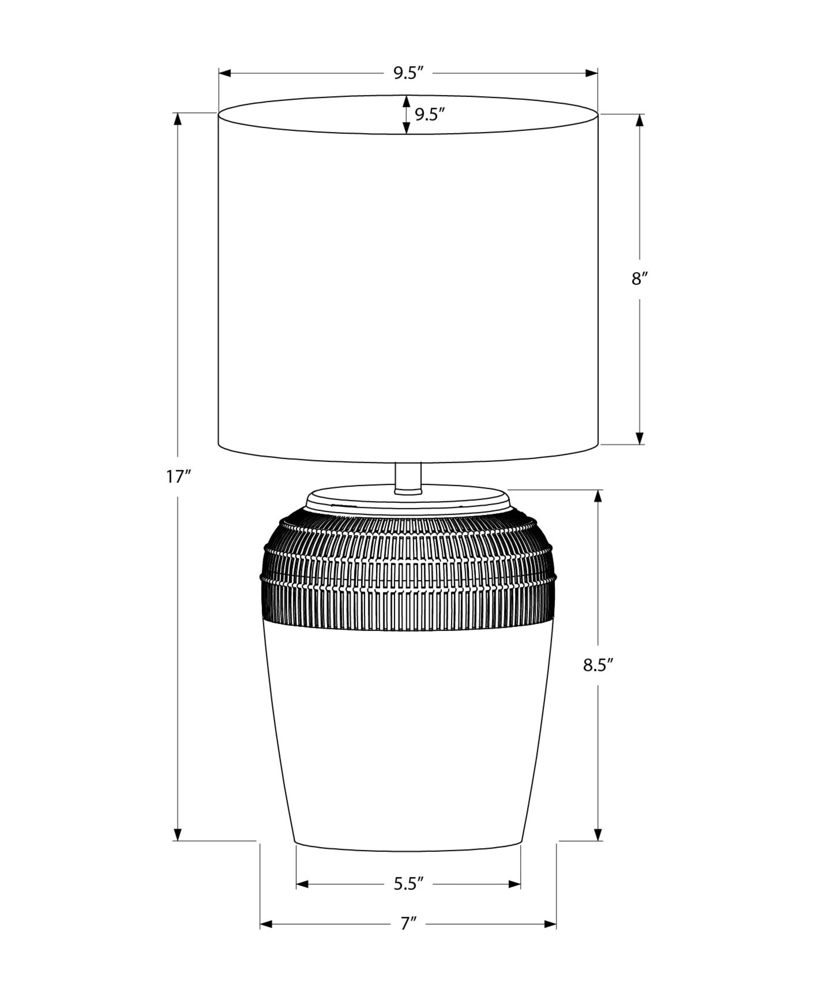 Zuna Table Lamp - Black