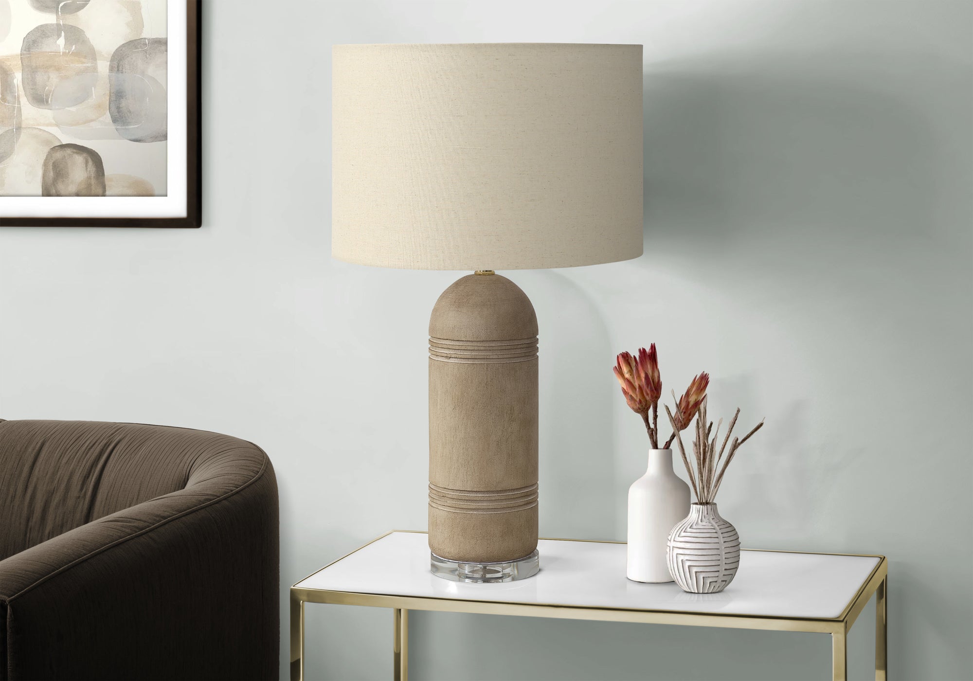 Vire Table Lamp - Brown