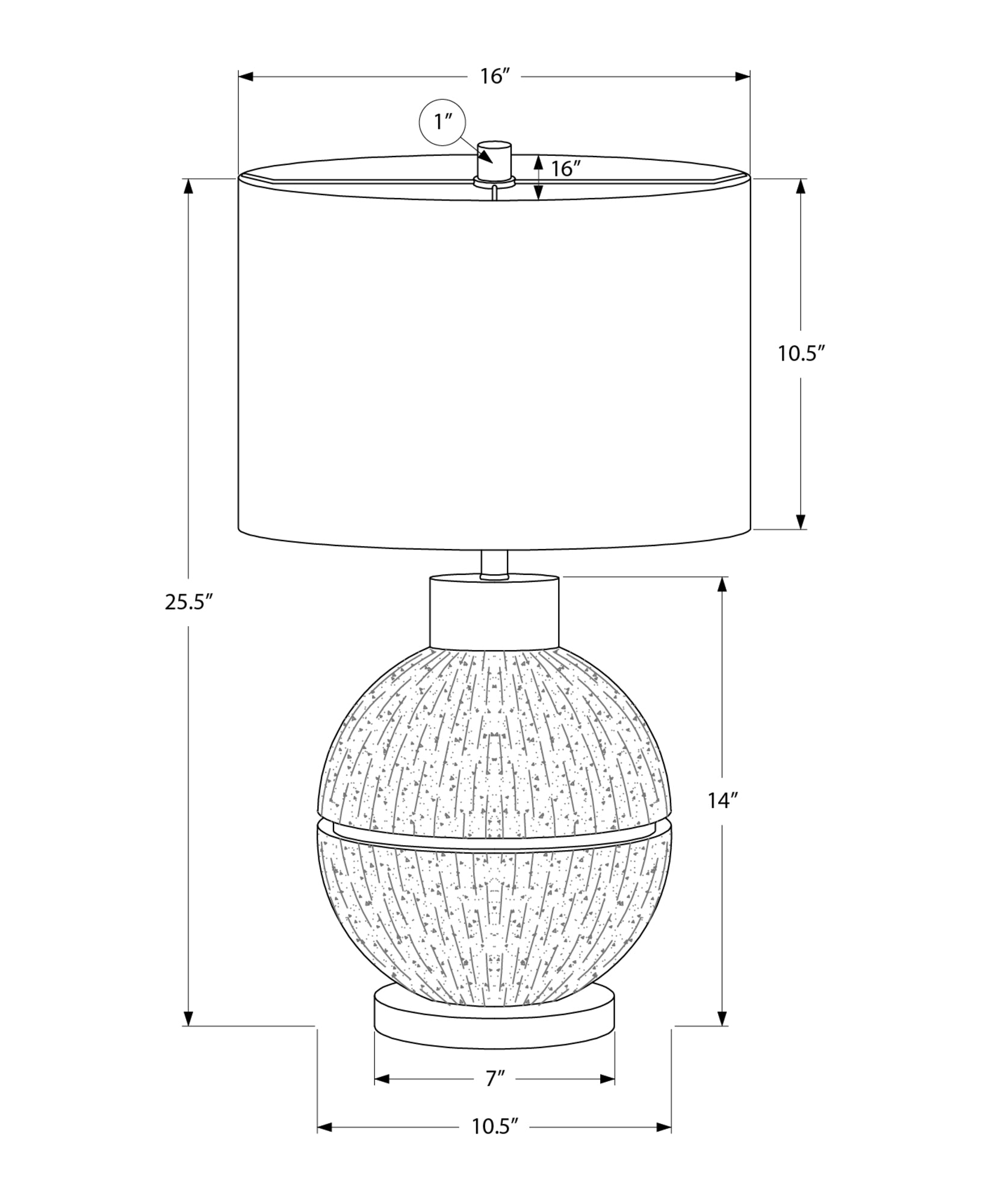 Rova Table Lamp - Brown