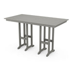 POLYWOOD® Farmhouse 37" Dining Table - Slate Grey