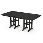 POLYWOOD® Farmhouse 37" x 72" Dining Table - Black