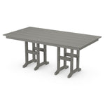 POLYWOOD® Farmhouse 37" x 72" Dining Table - Slate Grey