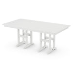 POLYWOOD® Farmhouse 37" x 72" Dining Table - White
