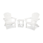 POLYWOOD® South Beach Adirondack 3-Piece Set - White