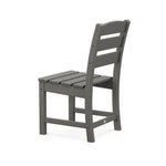 POLYWOOD® Lakeside 5-Piece Round Farmhouse Side Chair Dining Set - Slate Grey