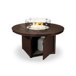 POLYWOOD® Round 48" Fire Pit Table - Mahogany