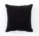 In Full Bloom 18 x 18" Boucle Cushion - Black
